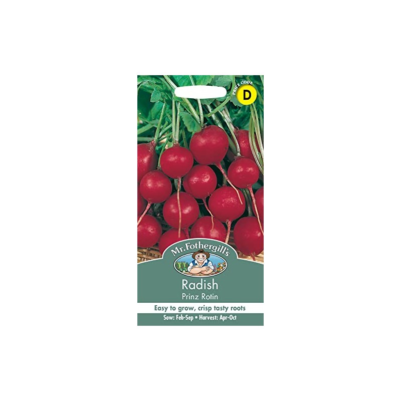 Mr Fothergill?s Seeds Ltd 14579 Vegetable Seeds, Radish Prinz Rotin
