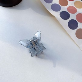 6 Pcs Womens Butterfly Wing Heart Claw Barrette Nonslip Interlocking Teeth Styling Fashion Beauty Accessory Classic Clamp Jaw Clip, (Style 1, One size)