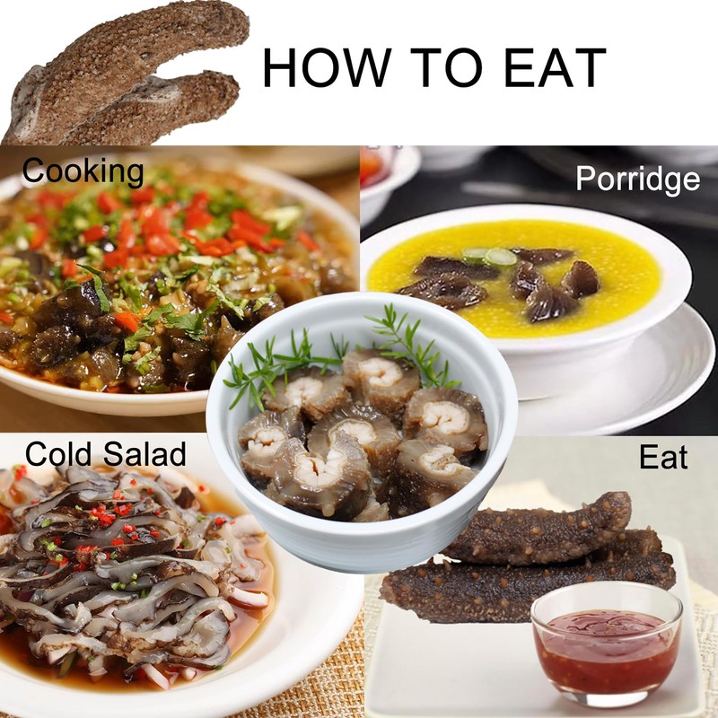 DABC OAK LAND Alaska Red Sea Cucumber, Natural Sun Dried