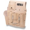 WAL-BOARD TOOLS Semi-Flat Tool Pouch, Top Grain Leather, Stitched and