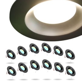 American Lighting ‎AD56-5CCT-BK 120V LED 15W Advantage Select Dimmabl2700K-5000K 900L 5/6in Black Commercial & Residential 12Pack