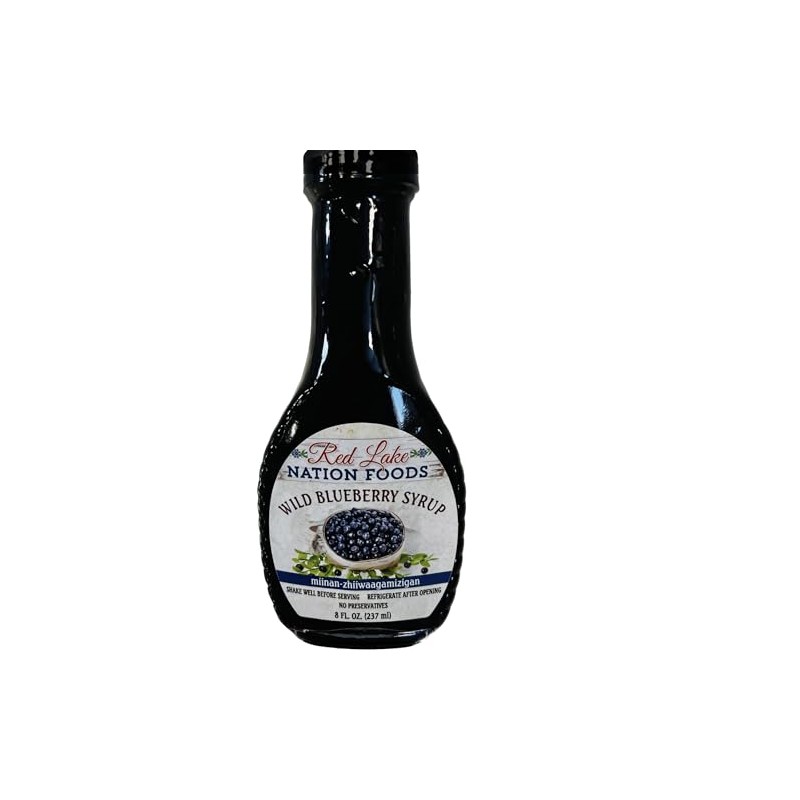 100% MINNESOTA NATURAL-BLUEBERRY Syrup 8oz (Native Handpicked Fruit) NO PRESERVATIVES
