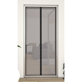 Hecht International Magnetic Vertical Blind White Bottom with Border, Set of 1 101410205 VH 100 x 220 cm Black