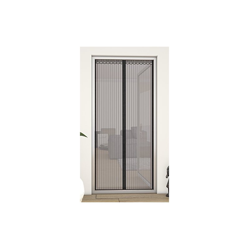 Hecht International Magnetic Vertical Blind White Bottom with Border, Set