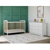 Storkcraft Pasadena 3-in-1 Convertible Crib (White with Driftwood) – GREENGUARD