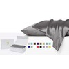 Luxor Crown Set of 2 Mulberry Silk Standard Pillowcases (Grey)
