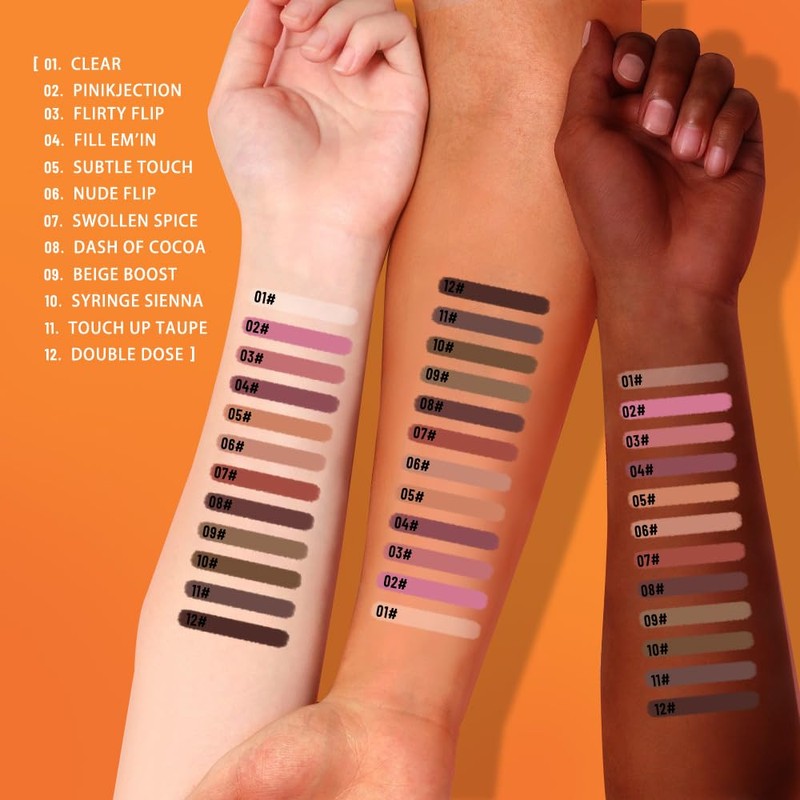 KXmzeG Matte Lip Liner Pencil for Shaping Lips, Retractable Creamy