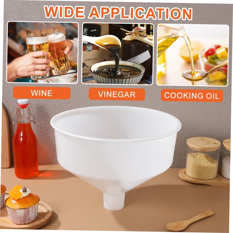 Cabilock Large Diameter Funnel XXL Solid Plastic Funnel for Filling