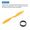 MECCANIXITY 12Pcs 1045 RC Propellers Blade Prop 2 Vane 25.4cm