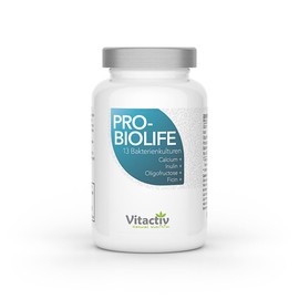 Probiolife – 13 Probiotic Strains + Ficin in one capsule – Contains Approximately 8 Billion Bacteria for greater Intestinal Health (60 Capsules)
