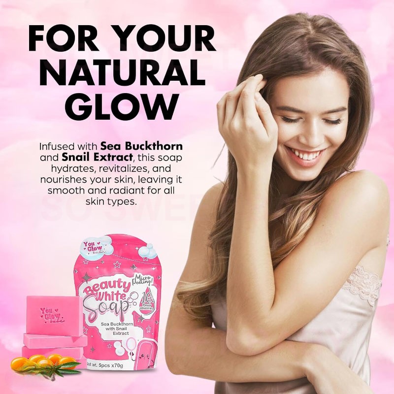 5 Bars Beauty White Soap Body Face Soap Sea Buckthorn