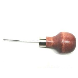 UJ Ramelson | Parting Tool 3/32” | Wooden Handle | Bent Shaft | Woodcarving | Outlining | Detailing | Carving | Durable | Made in USA