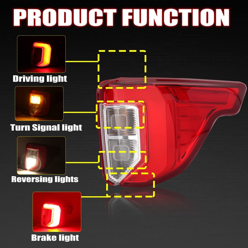 MZORANGE Tail Light Rear Brake Lamp For Ford Explorer 2020