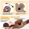 Leather Stethoscope Holder Hip Clip, Stethoscope Hip Holder for Waist