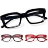 JOSCHOO 3 Pack Oprah Style Reading Glasses Blue Light Blocking