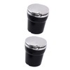 PACKOVE 2pcs Car Ashtray Holder Auto Led Ashtray Non-slip Material