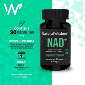 Nw Nad+ Resveratrol Coq10 B3 & Arandano Antioxidante 30 Cap