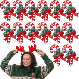 Hoolerry 14 Pcs Candy Cane Iron on Patches Christmas Iron on Patches Candy Cane Embroidery Iron on Patches Bulk Sewn Appliques Patches for Crafts DIY Clothing Jeans Hats Shirts Sweaters Decor
