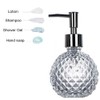 220ml/8oz Empty Clear Glass Soap Dispenser Glass Jar Bathroom Lotion