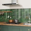 CRE8TIVE 16 Sheets Green Peel and Stick Backsplash for Kitchen