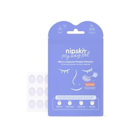 Nipskin My Way Out - Parches para Granos Ciegos con Microcápsulas - Parche Hidrocoloide Coreanos para Acné con Ácido Salicílico y Niacinamida - Tratamiento Nocturno (9 Piezas Ovaladas)