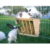 Hay Rack with Wooden Seat, 25 x 17 x 20