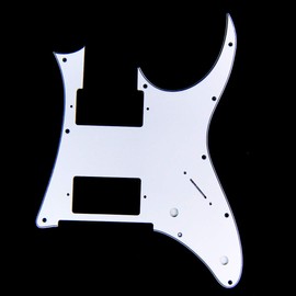 Custom Guitar Pick Guard for Ibanez RG 350 DX, 2-Pickup, 3ply White