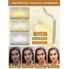 Kalolary Half Moon Light for Nail Desk, Foldable Arch Light