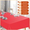 Xnluothsk 20 Pack Red Rectangle Plastic Tablecloth, 54"x 108" Disposable