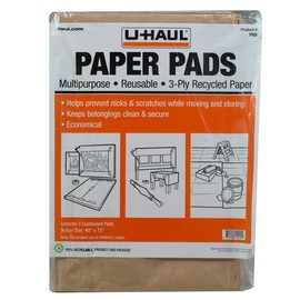 U-Haul Moving Paper Pads (Moving & Storage Protection Kraft Paper) - Pack of 3, 48" x 72" Sheets