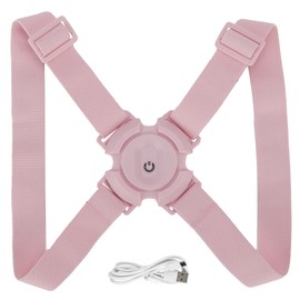 Intelligent Posture Corrector Adjustable Electric Posture Trainer with Smart Sensor for Adults ChildrenPink
