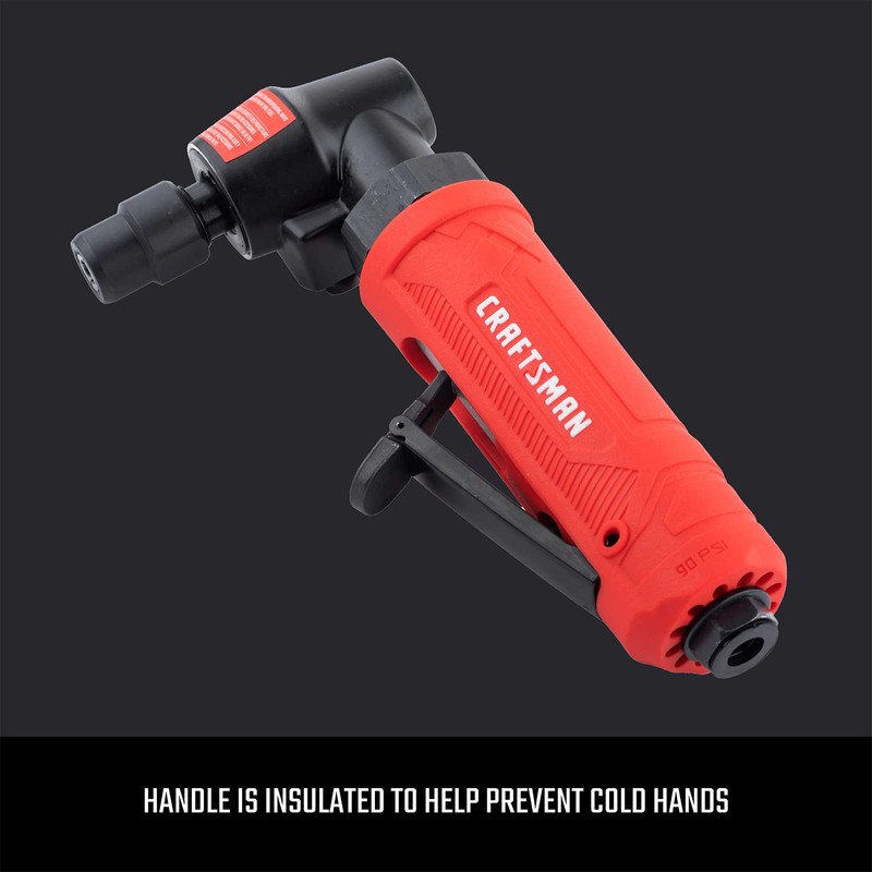 CRAFTSMAN 1/4-in Angle Die Grinder with Spindle Lock, 21,000 RPM
