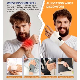 HiRui Ultra-Thin Elastic Wrist Brace Wrist Wraps, Compression Wrist Straps Wrist Support for Carpal Tunnel Arthritis Tendonitis Sprains Wrist Pain Workout, Soft & Comfortable (Beige (Pack of 2))