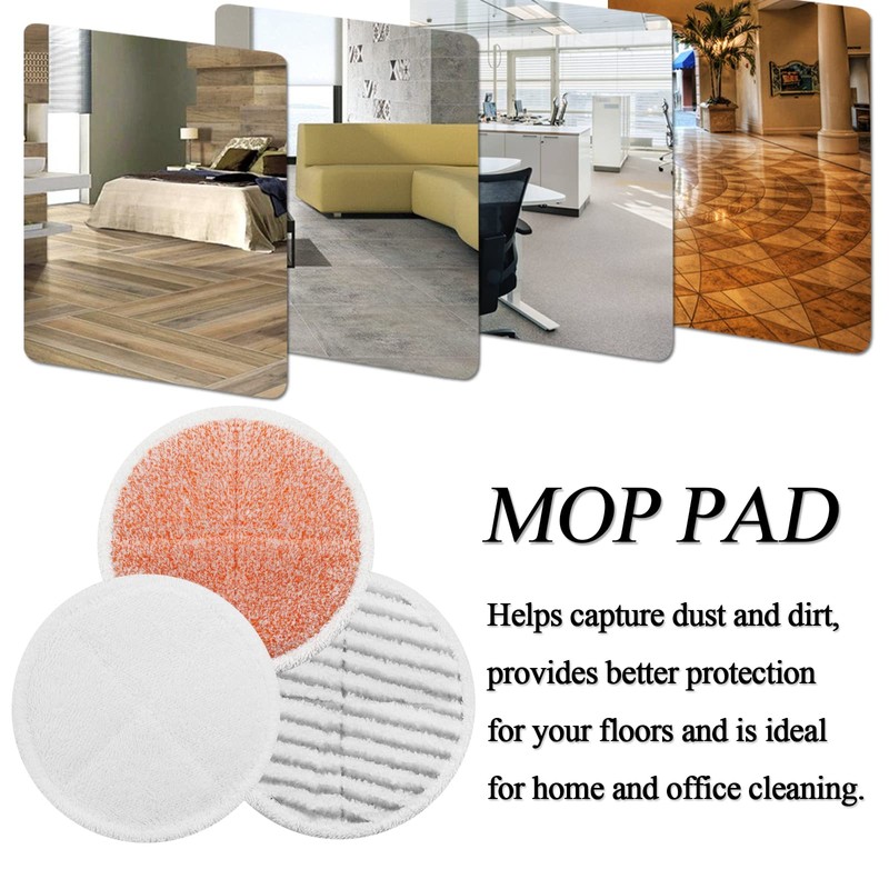 Spinwave Mop Pads Replacement Set Compatible with Bissell Spinwave 2039A