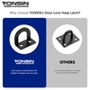 YONSIN 5" Door Padlock Safety Hasp Latch, Door Hasp Clasp