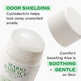 Mario Badescu Deodorant Infused with Skin-Loving Botanicals | Aluminum and Baking Soda-Free | Keeps Underarms Fresh All Day | For Daily Use | Cucumber & Sweet Mint | 2 Pack