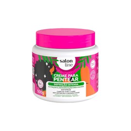 Salon Line - Linha Creme para Pentear - Definicao Intensa 500 Gr - (Combing Cream - Intense Definition Net 17.64 Oz)