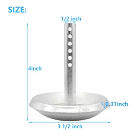 2208864 Snow Plow Skid Shoes Adjustable Pin Lock Plow Skid Feet Replacement 2205071 Hardened Steel Snow Plow Non-Slip Base with Quick-Release Cotter Pins (2/Pack)