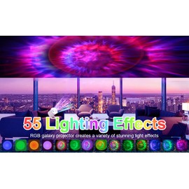 Galaxy Projector,Star Projector for Bedroom Decor,Sunset Lamp Projection with Timer and Remote Control 14 Lighting Modes, Night Light Projector for Adults, Bedroom, Living Room and Home Theater