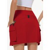 MIVEI - Falda tipo cargo para mujer, con bolsillos con