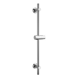 Görbach Stainless Steel Shower Wall Rail with Variable Fixings - 70 cm Chrome Shower Head Holder