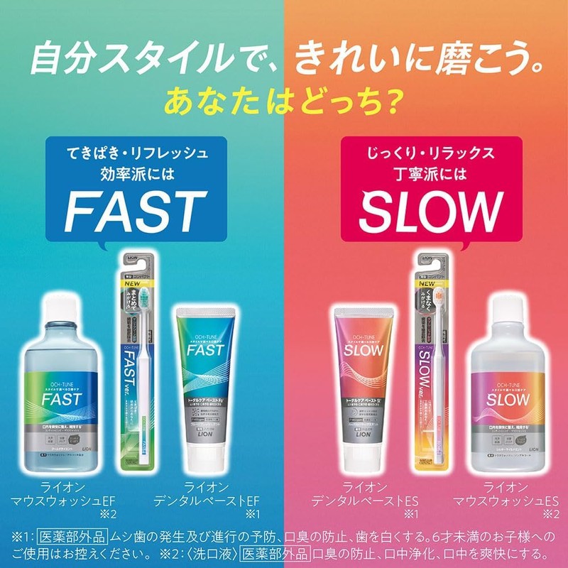 OCH-TUNE Toothpaste FAST Blue Refresh Mint, Toothpaste, High Concentration Fluorine