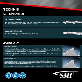 SMI Set of 2 Band Saw Blades Bi-Metal M42 Dimensions 1335 x 13 x 0.65 mm 10/14 TPI e.g. for Femi 780 XL, 783 XL, 782 XL, Berg & Schmid MBS 85, Flex SBG 4908 and 4910, Alfra, Flott, Metallkraft
