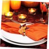KICHOUSE 4pcs Maple Leaf Napkin Elegant Fall Table Decor for