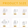 6 Styles Earring Backs for Studs, Metal Silicone Earring Backs