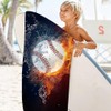 RFJYGWQM Baseball Beach Towel, Sports Theme Beach Towel, Suitable For