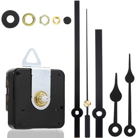 ysister Quartz Movement, Hands Quartz Movement DIY Wall Clock Movement Mechanism Clock Replacement Parts Replacement Quartz Movement Long Spindle with 2 Hands Sets for DIY Wall Clock Repair Kit