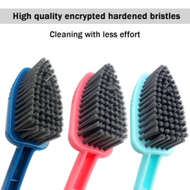 Roellgs 3 Piece Cleaning Brush Soft Bristle Brush Household Shoe Brush Laundry Brush with Comfortable Grip Portable Cleaning and Washing Brush