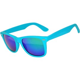 Kids Matt Frame Polarized Mirror Lens Sunglasses Protect Child's Eyes turquois