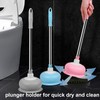 2 Pcs Toilet Plunger Mat Holder, Plunger Tray for Air